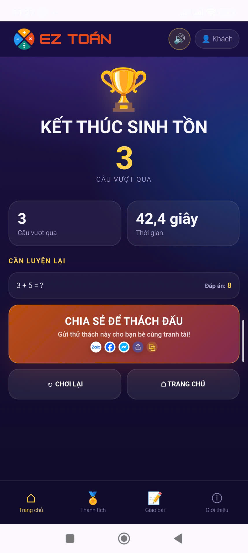 Tạo thử thách